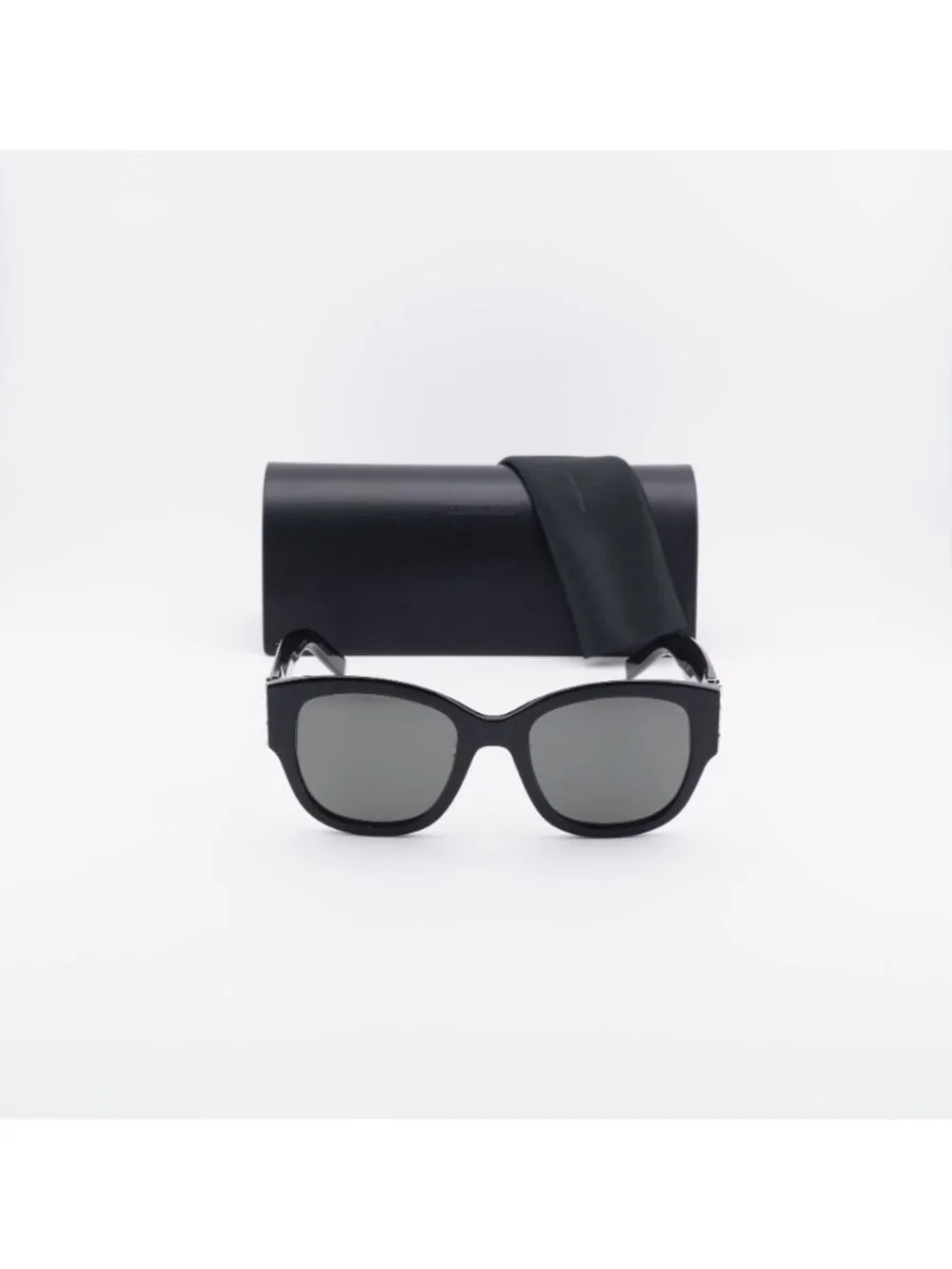 Saint Laurent SLM95/K 001 Square Sunglasses - Black / Grey
